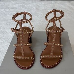 Ash Tan Studded Sandals